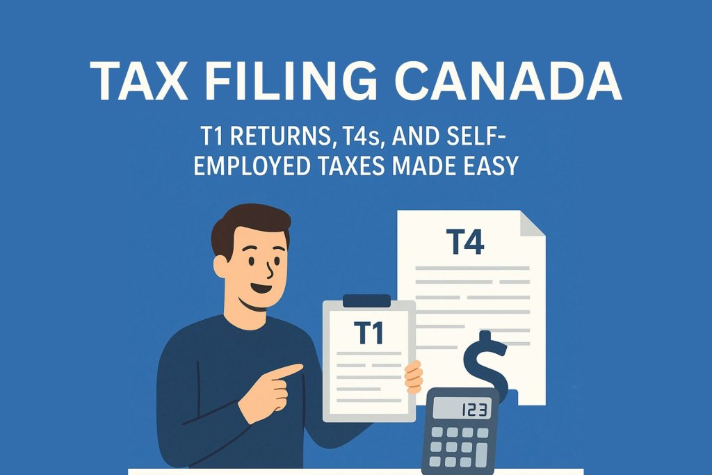 Brampton Tax Filing Guide 2026: T1, T4, Self-Employed & Gig Worker Taxes Made Easy